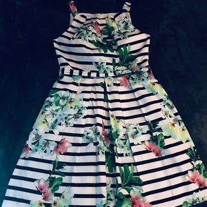 Chetta B Floral Dress Size 10